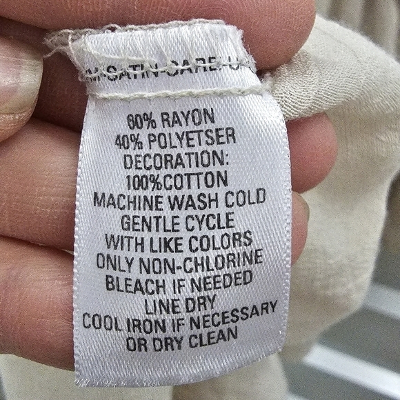 GNW Boho Peasant Beige Top - Picture 6 of 6